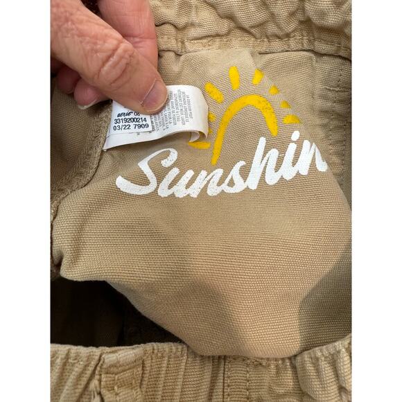 Aerie Khaki Shorts Distressed Chino Cargo Tan Pockets Sunshine - Size XS - Picture 9 of 10